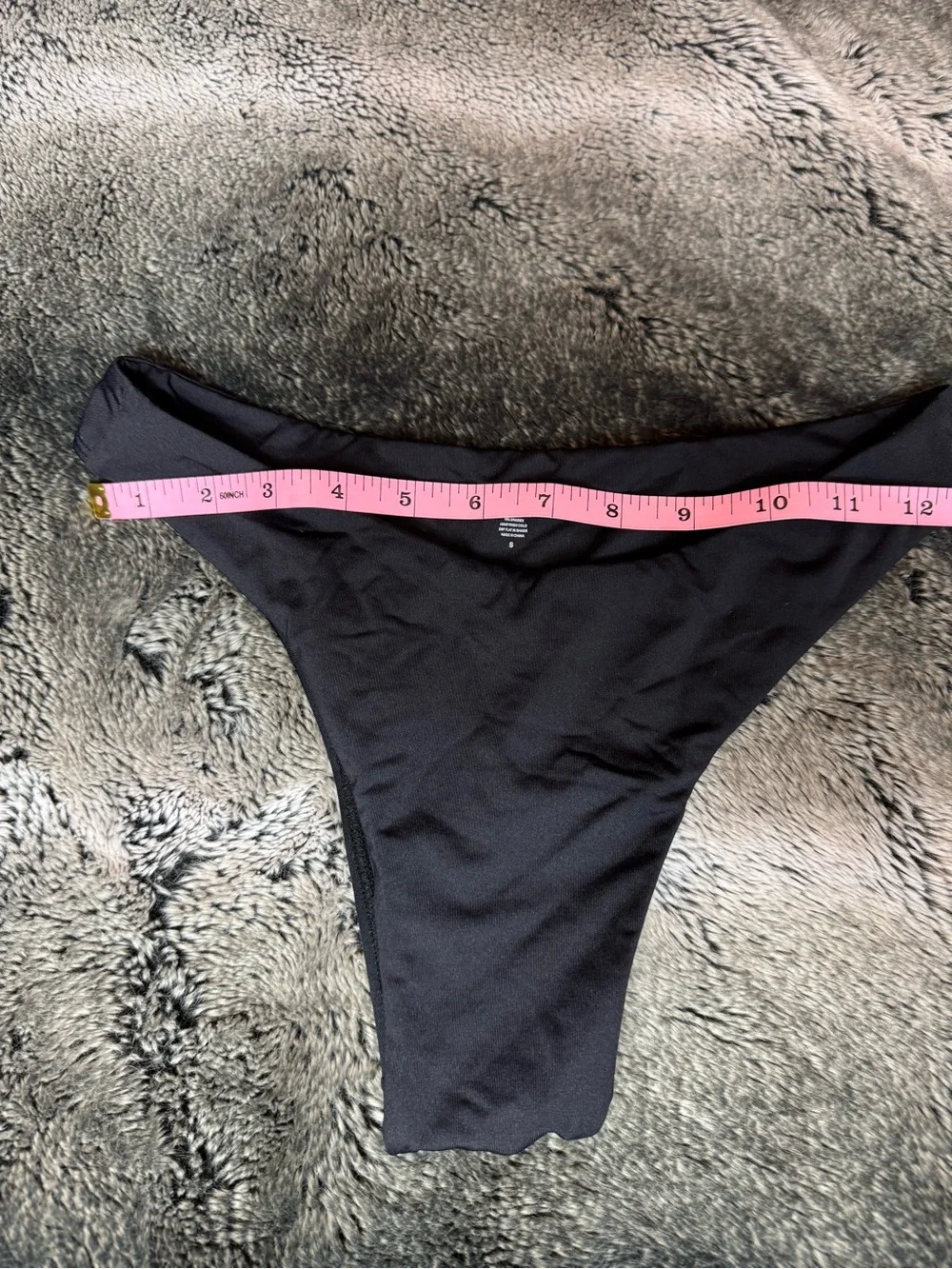 Monday Swimwear Byron Black Cheeky Bikini Bottom S (LIKE NEW)